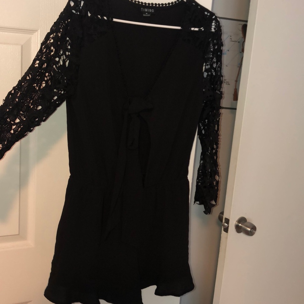 Laced romper